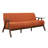 Indy 73 Inch Sofa, Brown Rubberwood Angled Frame-95256894