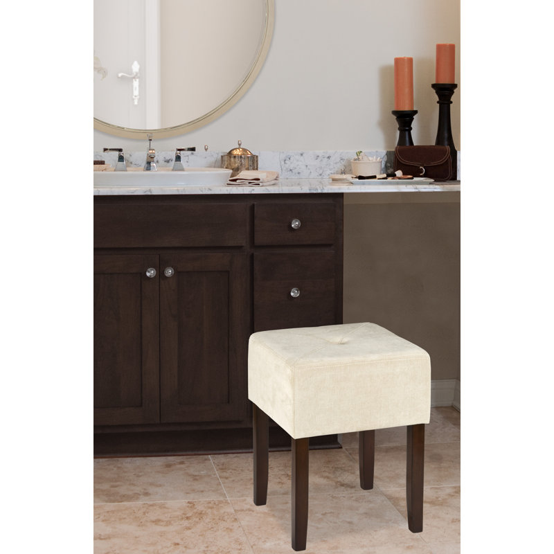 Solid + Manufactured Wood Accent Stool