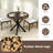 36'' Round Farmhouse Dining Table for 4 w/Stable Intersecting Pedestal Base-1484118142-1484118136