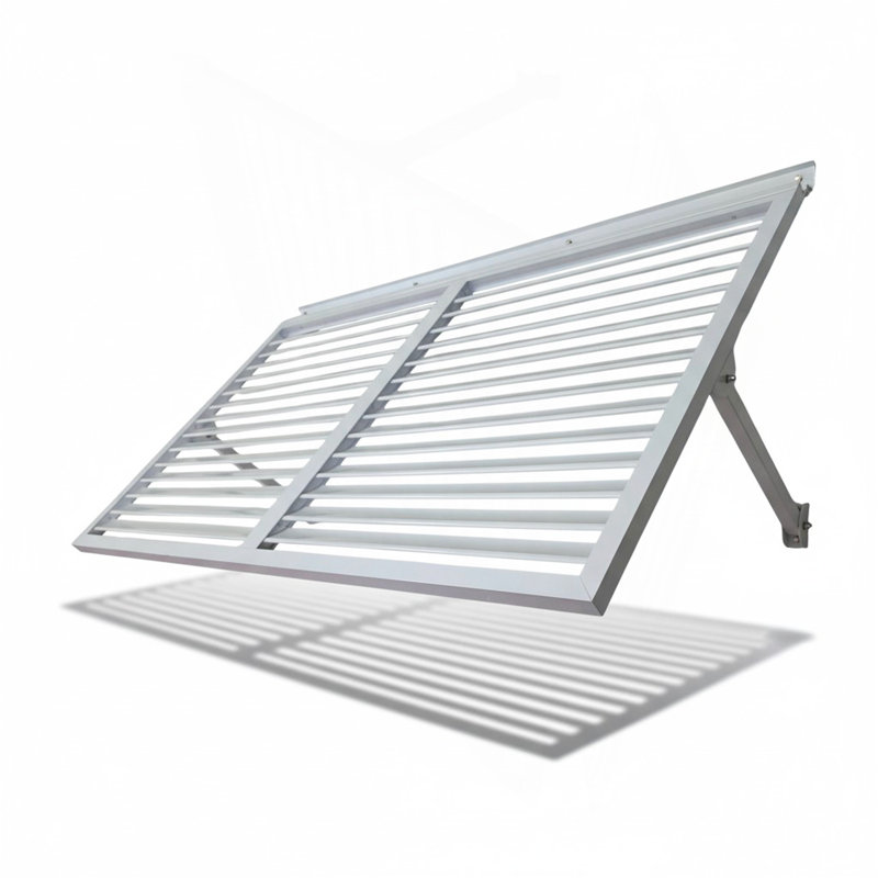Volet métallique 4,6 - blanc, H 34,25 po x l 54 po x P 1 po