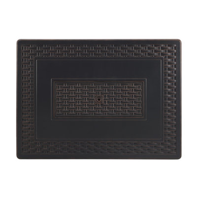 Bedeau Rectangle Aluminum Propane Smokeless Fire Pit