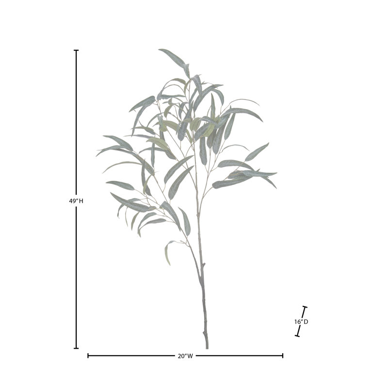 49" Grand Willow Eucalyptus Spray 