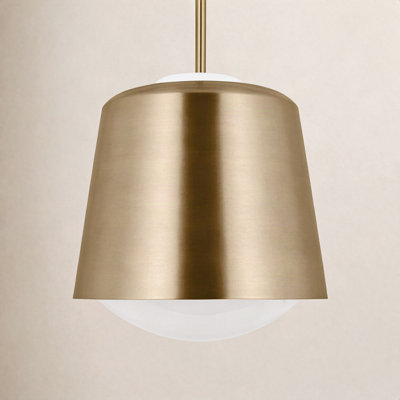 Draper Single Light Steel Dimmable Pendant
