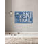 Piste de ski-impression d’art textuel sur bois-26009314