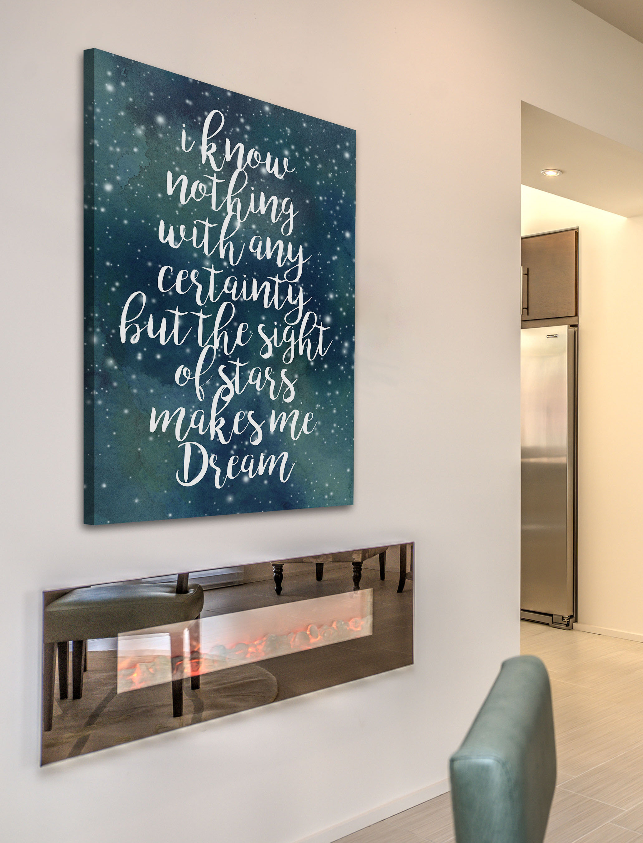 Harriet Bee 'Galaxy Quote Ii' Print on Wrapped Canvas | Wayfair, image size:2063x2707