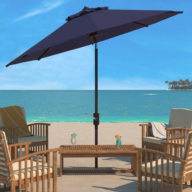 Parasol de marché, Bleu marine, l 130 po x P 130 po