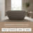 63" Freestanding Soaking Bathtub, Stone Resin, One-Piece Ergonomic Design, Pop-Up Drain, Anti-Leak