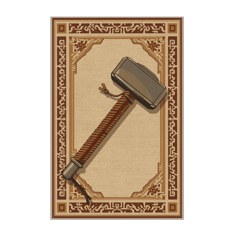 Tapis oriental doux brun moelleux - histoire et civilisation, 8 x 12