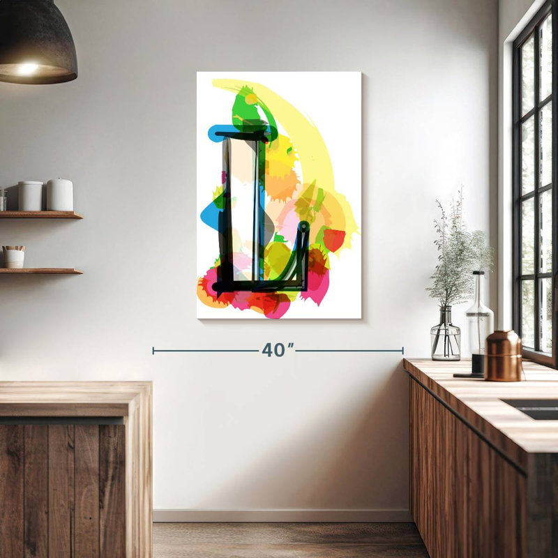 Keiri Abstract Letter L, 39" H x 26" W