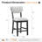 Upholstered Solid Wood Bar Stool-1393263162