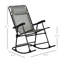Chaise berçante 2 pièces, pliable pour un rangement facile - extérieur gris 2. Portable, confortable, patio, terrasse. To Weather, structure en acier