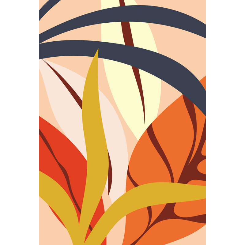 Art mural abstrait sur toile Vivid Tropics, H 24 po x l 16 po x P 1,5 po