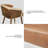 18.1'' H Genuine Leather Upholstered Armchair-330667202