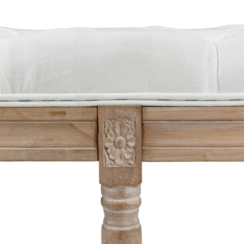 Banc de chambre rembourré HOMcom, H 15,75 po x l 46 po x P 19 po