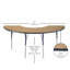 Table d'activité demi-lune 36 "x 72" avec pieds réglables-39310958-99075989