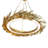 Laurel Chandelier-Brass