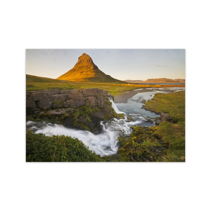 Church Falls by Karsten Wrobel - Print on Canvas, 21cm H x 30cm W x 1cm D, Unframed