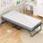 Folding Bed with 5" Memory Foam Mattress, Roll Away Beds with Metal Frame for Adults, Portable Foldable Bed with Wheels and Dustproof Bag-1417051193