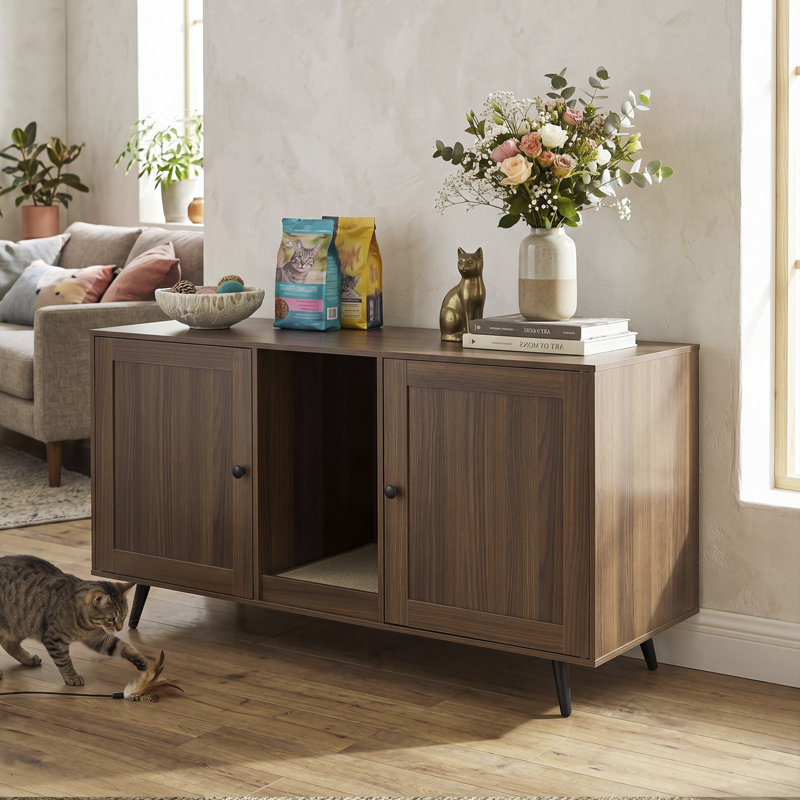 Eccles Litter Box Enclosure, Coffee