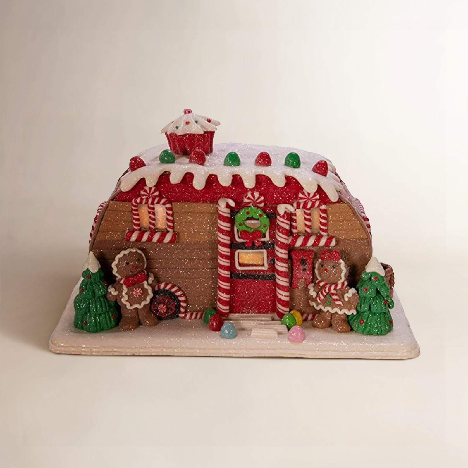 Gingerbread Camper House Figurine