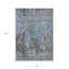 Tapis d'extérieur lavable gris anthracite et bleu 3 pi x 5 pi