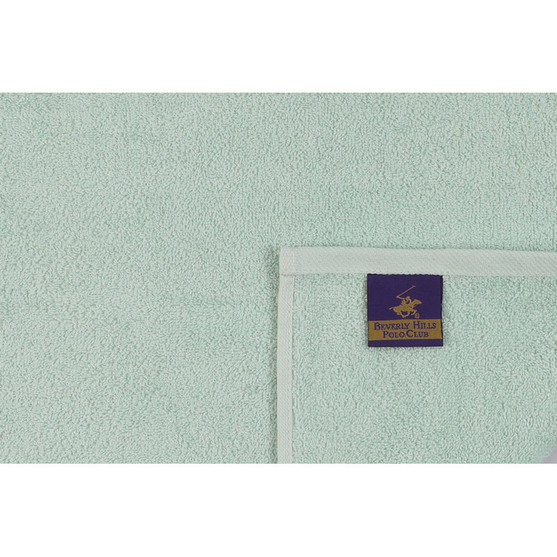Cotton Midweight Hand Towel, Dark Petrol Blue/Petrol Blue/Khaki