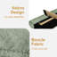 Base de lit plateforme tapissier Boucle avec tête de lit réglable et coins arrondis doux-647900474-647900478