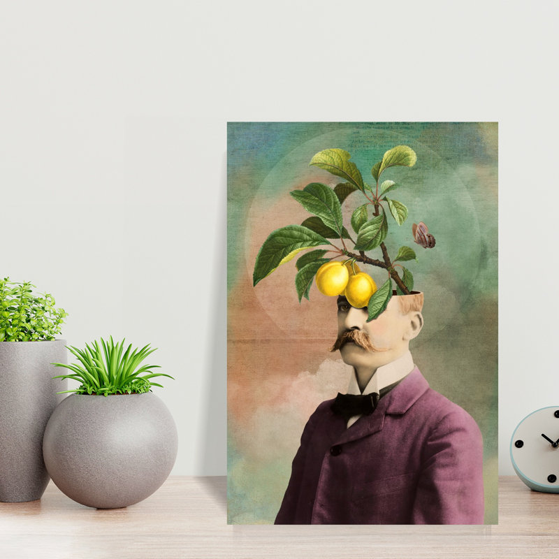 «Always Keep A Green Mind», art mural rétro, H 18 po x l 12 po