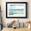 «Shimmering Shore Macro», reproduction encadrée de qualité supérieure - prête à être accrochée-2058066284-2058066273