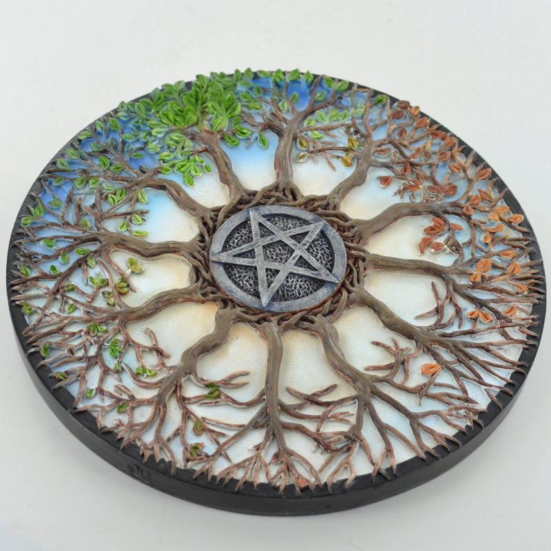 Traditional Plants & Flowers Wall Decor on Resin