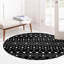 Tapis noir / blanc en polypropylène tissé à la machine Briehn-511081559