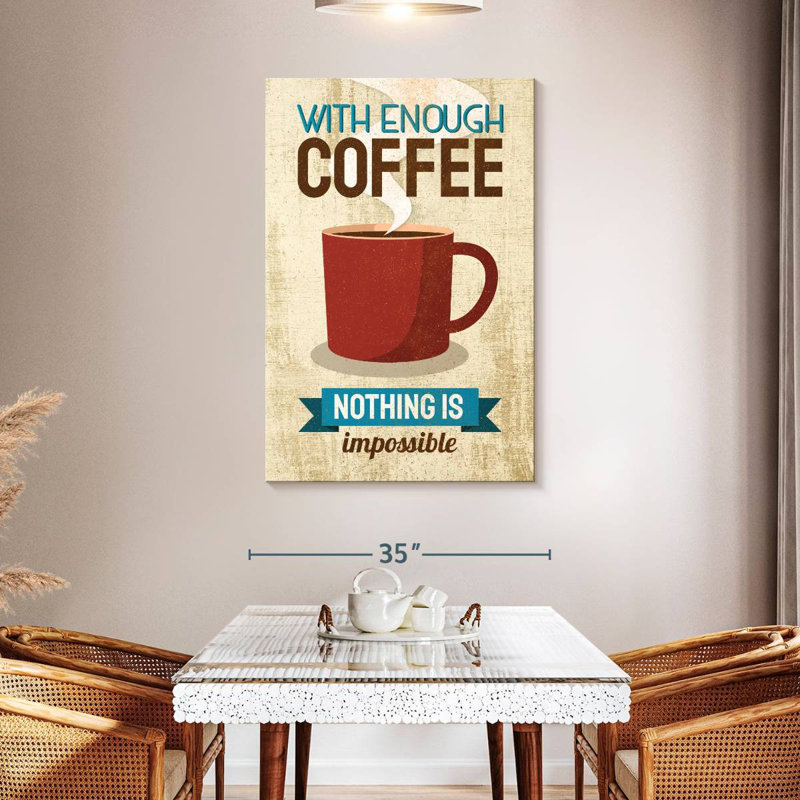 Tergel Enough Coffee, 48" H x 32" W