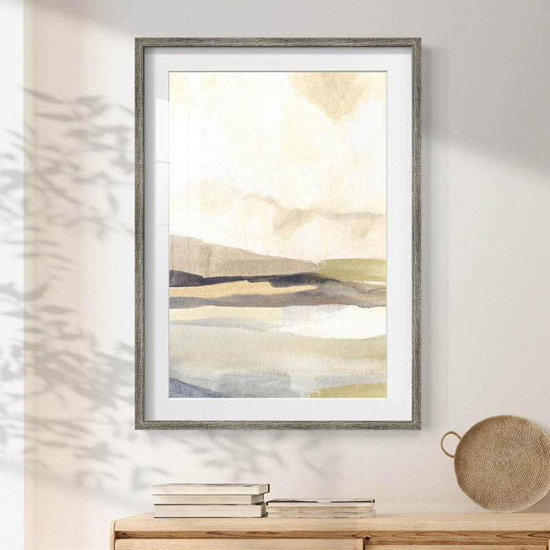 Slate Movement III -Framed Print, Distressed