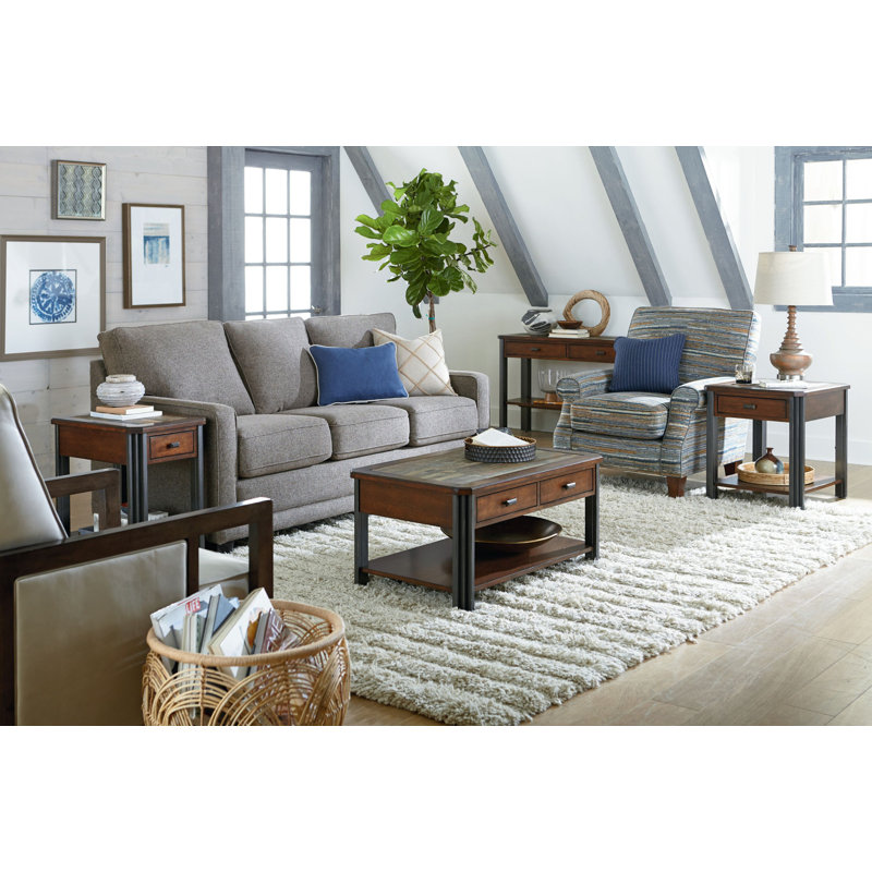 Table basse avec rangement Menese, H 18 po x L 38 po x l 24 po