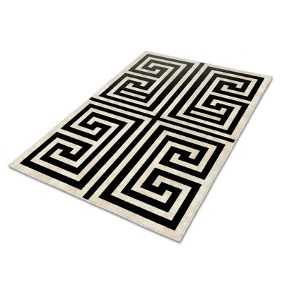 Olympia Greek Key Geometric Multicolor Area Rug