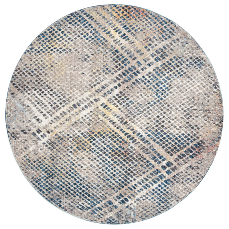 Massad Performance Abstract Rug, Round 7'