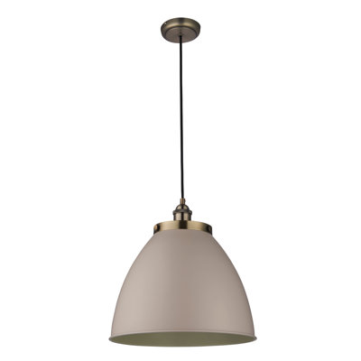 Ziemer 1 - Light Brass Dome Pendant