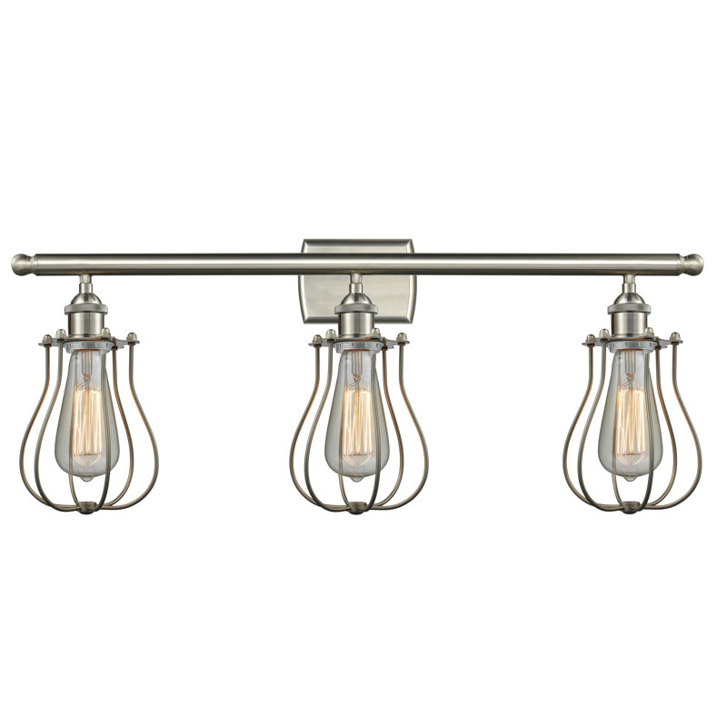 Amett 3 - Light Dimmable Vanity Light, Matte Black, Matte Black, Incandescent