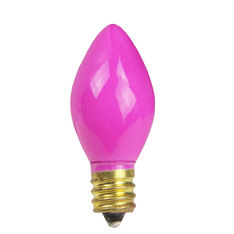Ampoules de rechange opaques de Noël C7, Rose