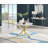 Tierra White Marble Effect Nest Legged Dining Table-205129905-205129906