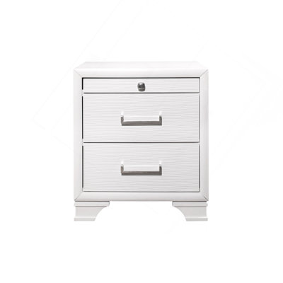 Table de chevet civique blanche