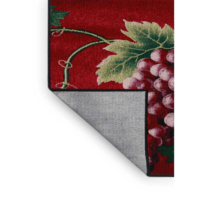  Tapis lavable rouge raisin, Tapis de couloir 2 pi x 5 pi