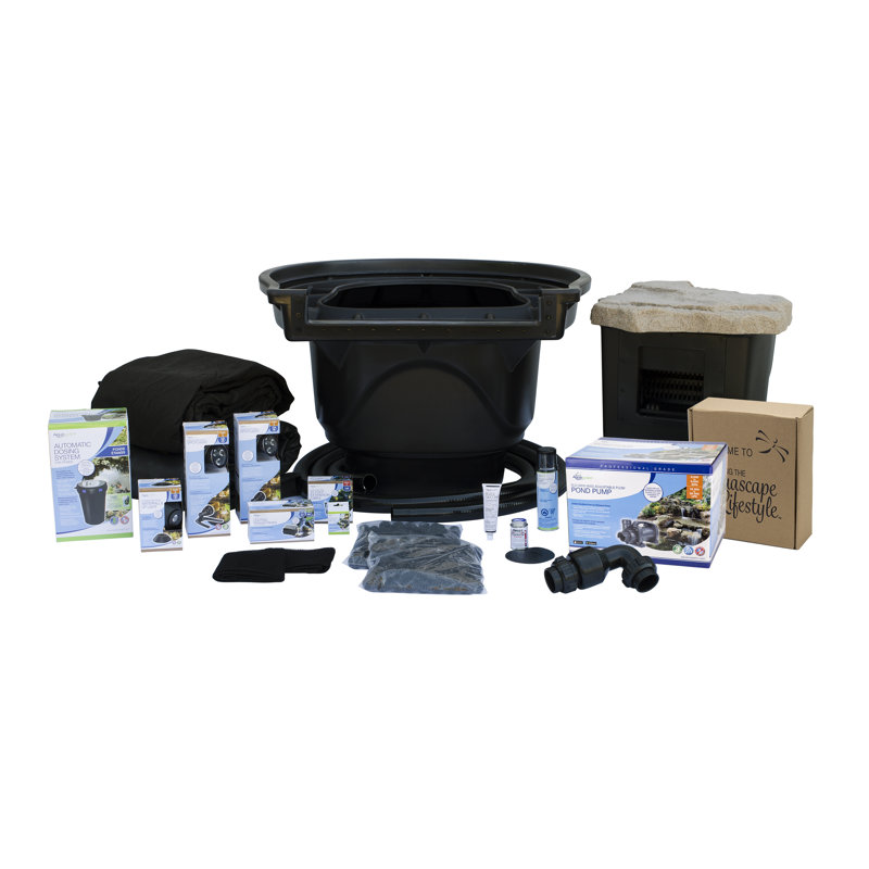 Large 21' x 26' Pond Kit with Adjustable Flow Pump