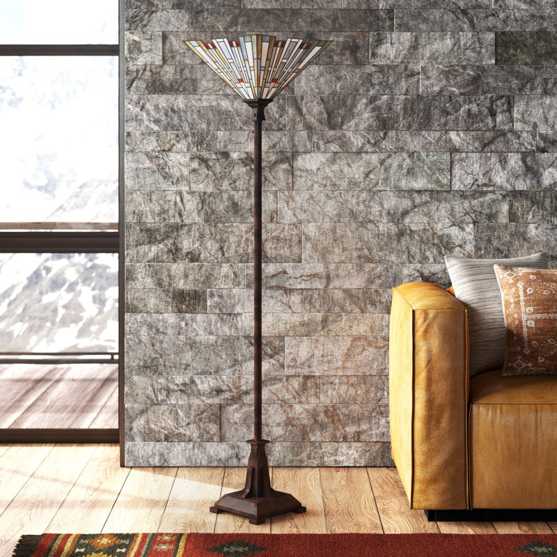 LosPalmos 71'' Valiant Bronze Torchiere Floor Lamp