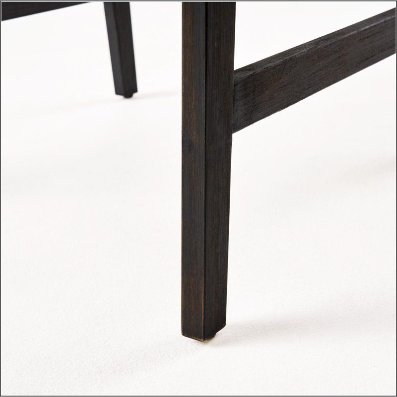 Chaises de salle à manger d'extérieur résistantes aux intempéries en bois d'acacia Adirondack (ensemble de 2), finition foncée