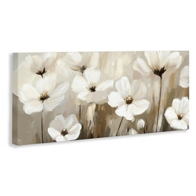 Calming Gentle Florals Canvas, design by Petal Prints Design