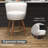Anneli 24'' Swivel Counter Height Bar Stools Set of 2, White Counter Stools with Backs and Wood Legs for Kitchen Island-884832582-884832579-916282940