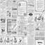 Just Kitchens Newspaper Print Design 33' L x 21" W Wallpaper Roll