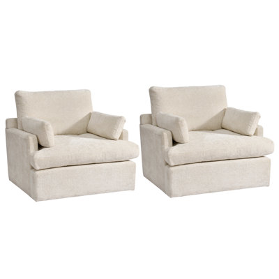 Chaise avec accoudoirs et demi-coussin 41,5 po