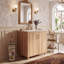 Meuble-lavabo de salle de bain moderne de 30 pouces avec lavabo intégré, armoire 2 portes 1 tiroir avec organisateurs de porte d'armoire et tablettes réglables